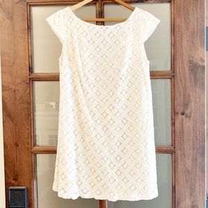Nordstrom dee elle Women’s Ivory Capped Sleeve Floral Mini Dress (Size S)